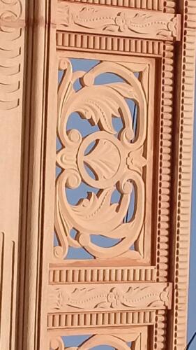 Handcrafted Marble Decorative Carved Panel for Doors & Interiors