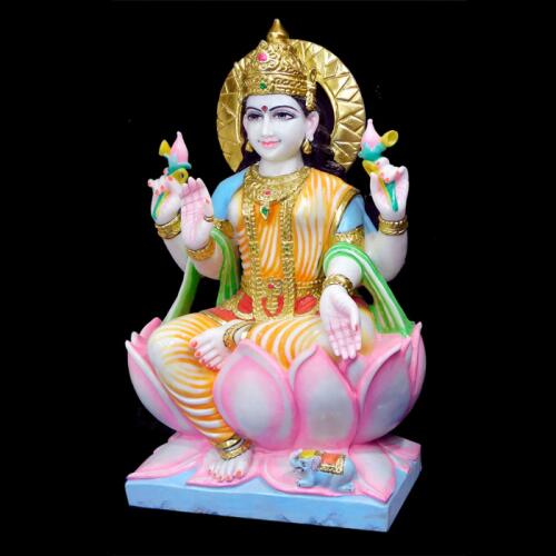 Makrana Marble Mata Saraswati Idol – Perfect for Temple Worship