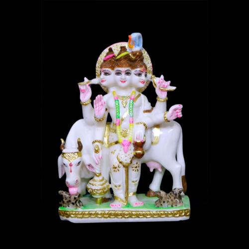 Lord Dattatreya Murti Sculpted in Premium Vietnam Marble